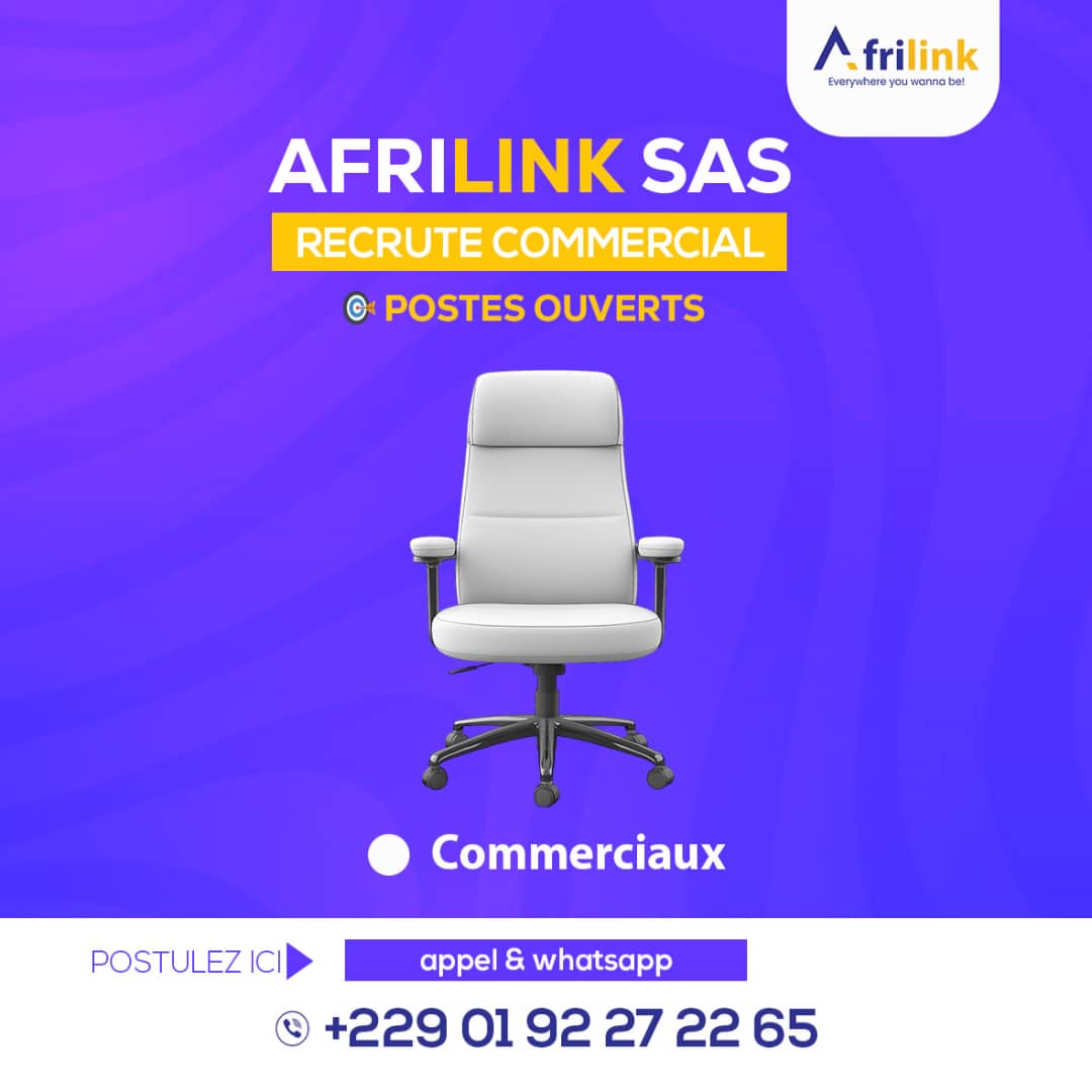 dealeurdepapaye's tweet photo. #TT9 🚀 AFRILINK SAS recrute des Commerciaux de proximité à PORTO-NOVO !
Tu connais bien ta ville ? Tu es motivé(e), sociable et prêt(e) à promouvoir les produits locaux ?
Rejoins AFRILINK SAS et participe à la digitalisation du commerce au Bénin 🌍
#RtApp https://t.co/FmaBAim8Cv