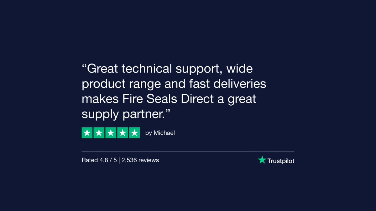From knowledgeable support to a wide inventory and speedy delivery, Fire Seals Direct is dedicated to keeping your projects moving.

Choose Fire Seals Direct as your trusted partner and experience the difference: firesealsdirect.co.uk