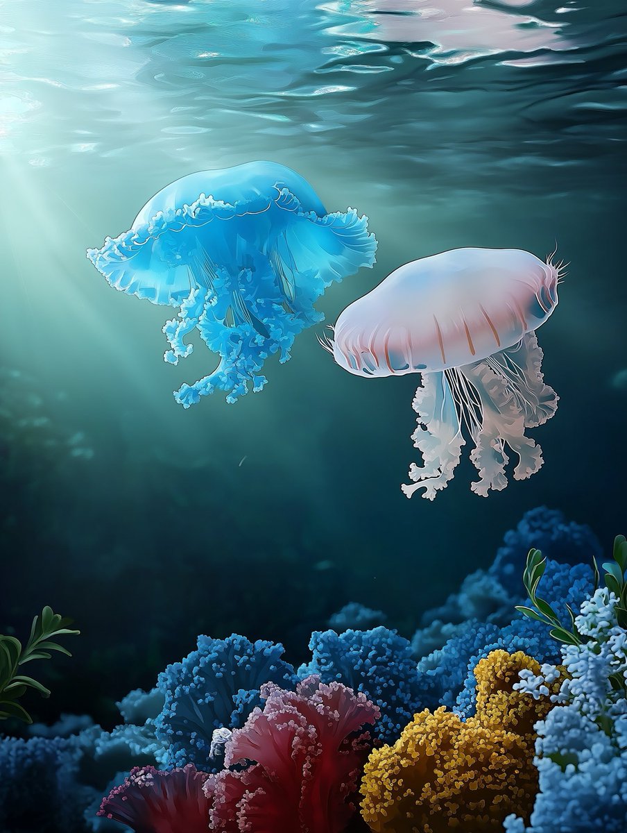 Aurora41155547's tweet image. Dance of the Abyss
#Art #Painting #Expressionism #DreamlikeNaturalism #Floatingrhythm #Risingarrangement #Blockbrushstrokes #Localbrushing