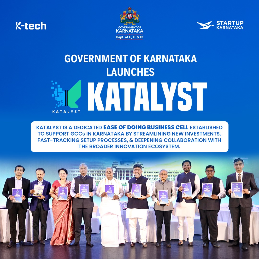 ITBT Karnataka (@itbtgok) on Twitter photo At the Annual Breakfast Meet 2025, the Government of Karnataka launched KATALYST – a dedicated Ease of Doing Business Cell for GCCs.
🎯Streamlining new investments
⚡Fast-tracking setup processes
🤝Strengthening collaboration with the innovation ecosystem
<a href="/DrCaur/">Dr. Ekroop Caur</a> At the Annual Breakfast Meet 2025, the Government of Karnataka launched KATALYST – a dedicated Ease of Doing Business Cell for GCCs.
🎯Streamlining new investments
⚡Fast-tracking setup processes
🤝Strengthening collaboration with the innovation ecosystem
<a href="/DrCaur/">Dr. Ekroop Caur</a>