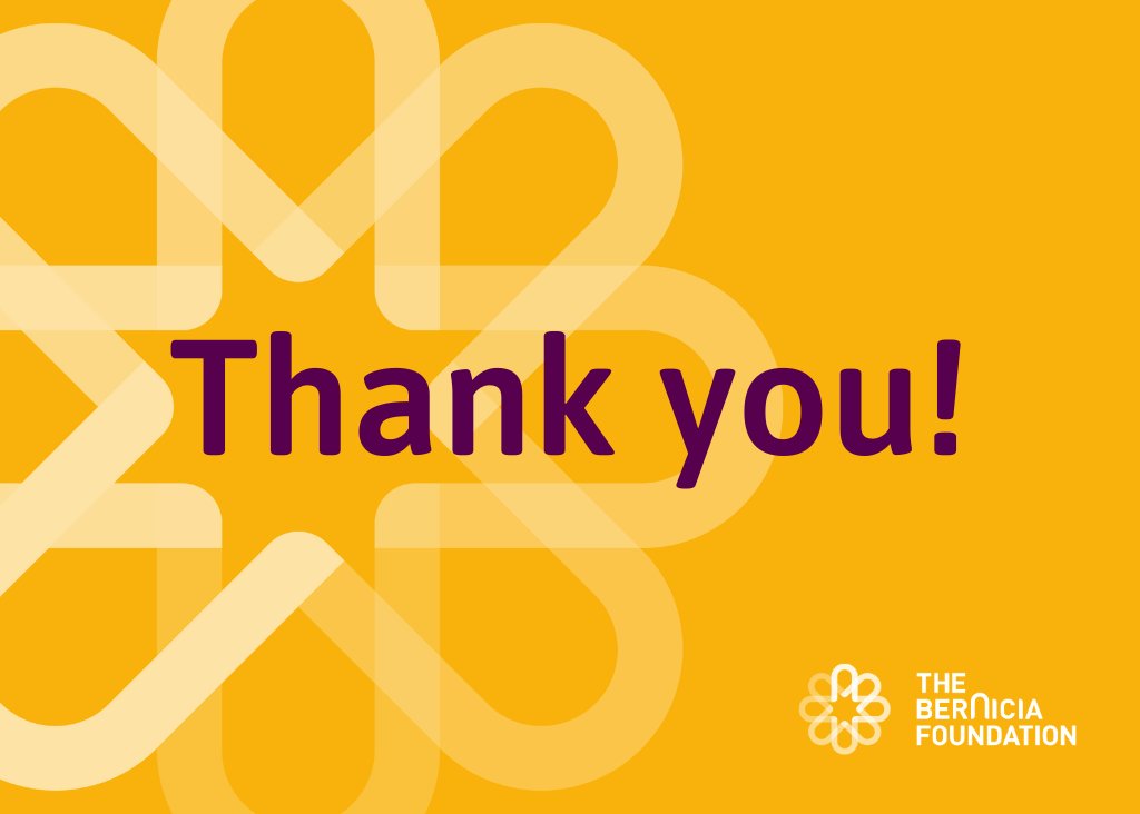🌟Applications are Now Closed – Thank You!
Thank you to everyone who applied for the latest round of funding – your commitment to making a difference is truly inspiring!
Stay tuned for updates! 
#FundingOpportunities #NonProfitSupport #BerniciaFoundation