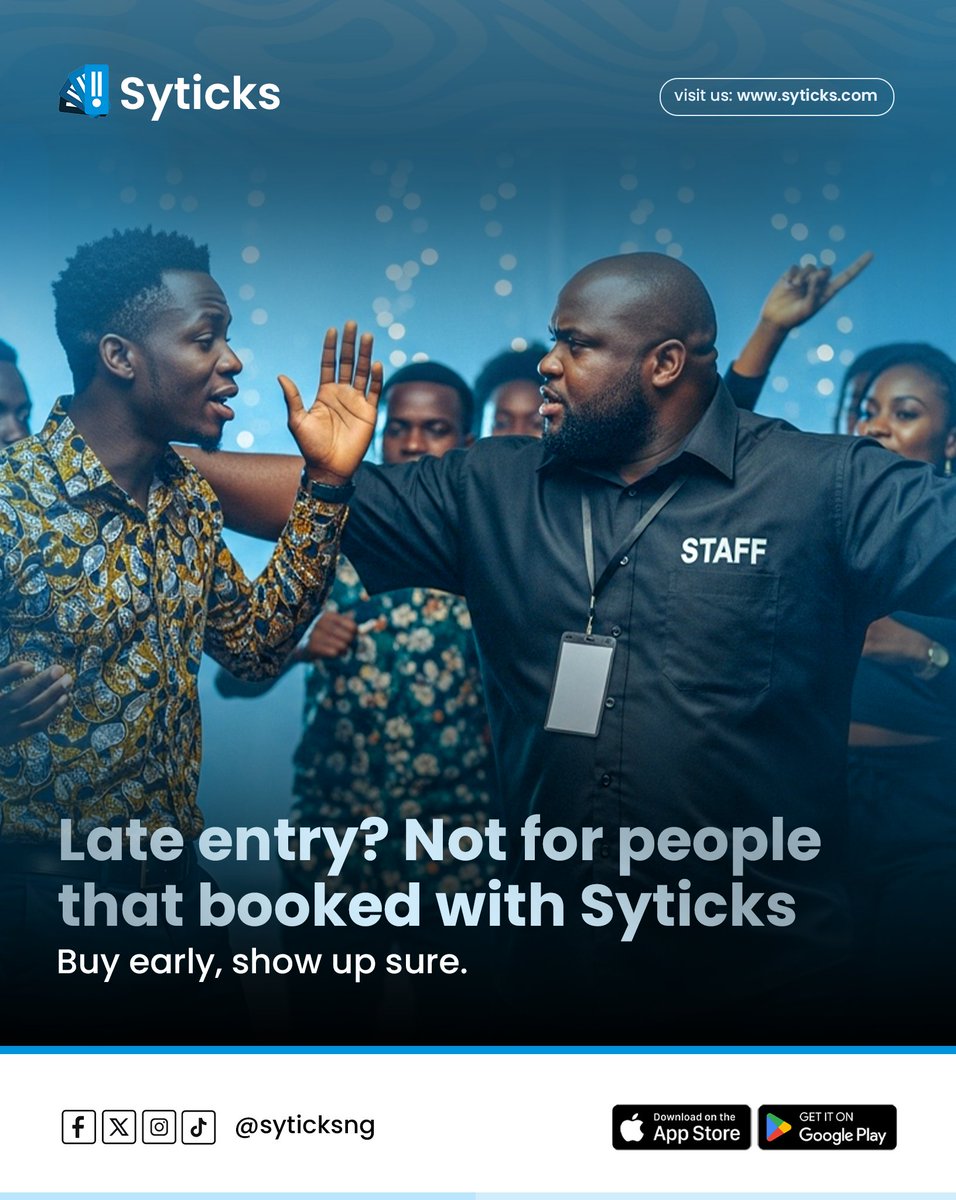 syticksng's tweet photo. No Stress, No Stories. Straight to the Experience💙 https://t.co/NdLrGe35jN