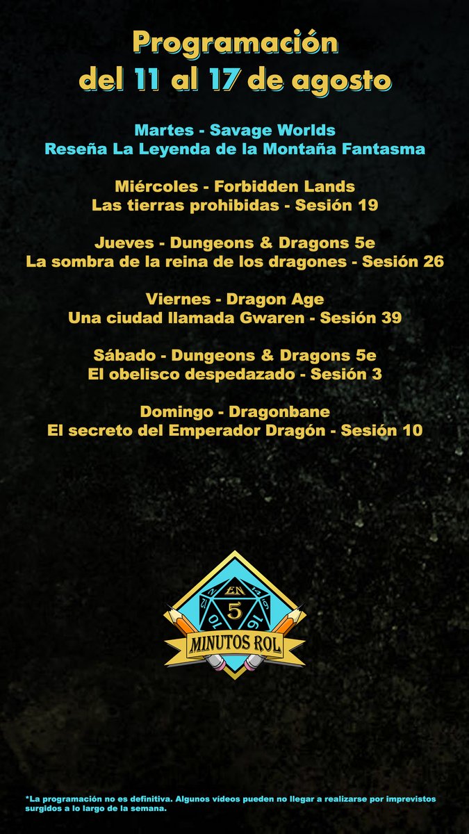 #LunesdeProgramación Esta semana fallamos hoy lunes, que no habrá vídeo. [Marc: Pero hay vídeos de sobra para publicar. Diego: ¿Qué oscuros designios tiene en su mente LovePsycko?].