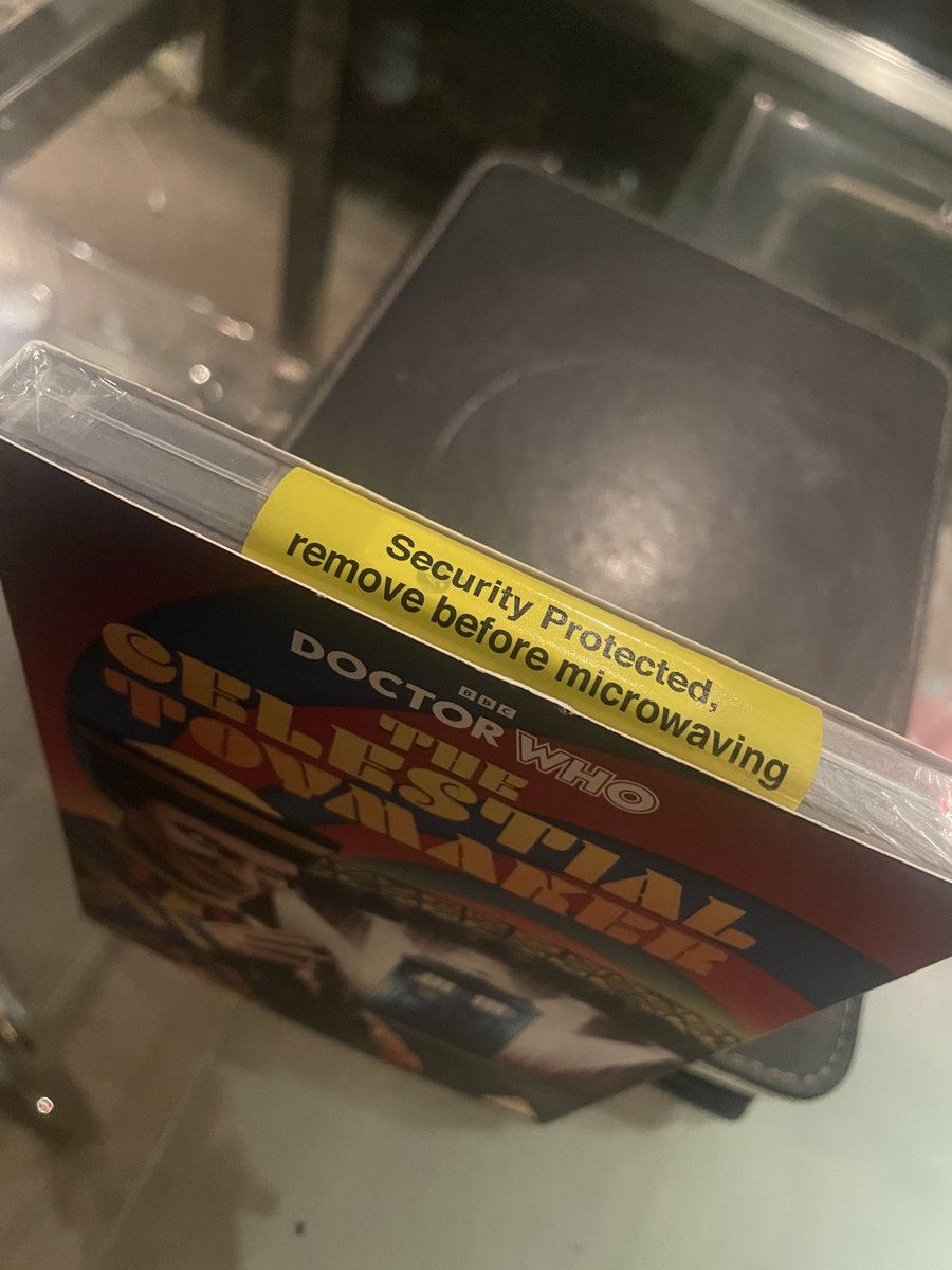 This really is health &amp; safety gone mad. Make sure you remove the plastic wrapping from your new Doctor Who DVD before you microwave it. 🤷🤷🤷🤦🤦🤦👇