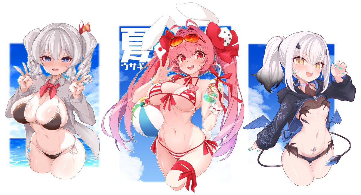 妖精騎士ランスロット 「これで夏の絵は満足しました ありがとうございました」|りくまる🍙🍙のイラスト
