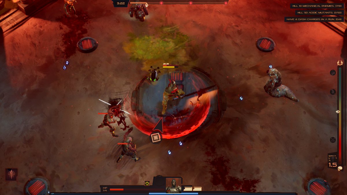 Naturally, we'll also have a game from our publishing portfolio at the booth: Blood of the Tyran by Zenmaster Studio. Take on the role of a gladiator battling hordes of enemies in a futuristic Roman arena to overthrow the Tyrant!
#Gamescom2025