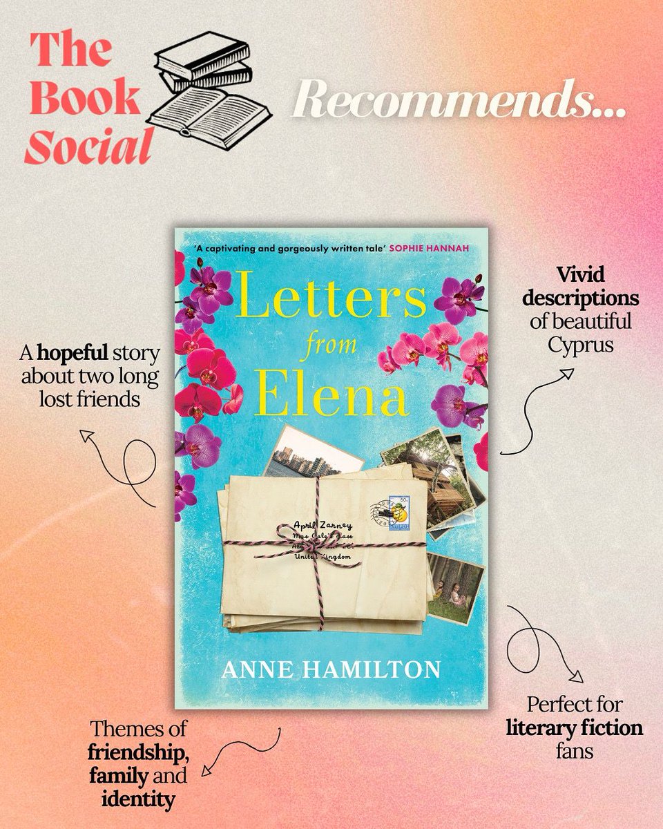 TheBookSocial's tweet photo. Letters from Elena is the perfect summer read ☀️
What are you reading this summer?
#LettersFromElena #AnneHamilton #SummerReads #TBR #LegendPress https://t.co/g1DY2drxGp
