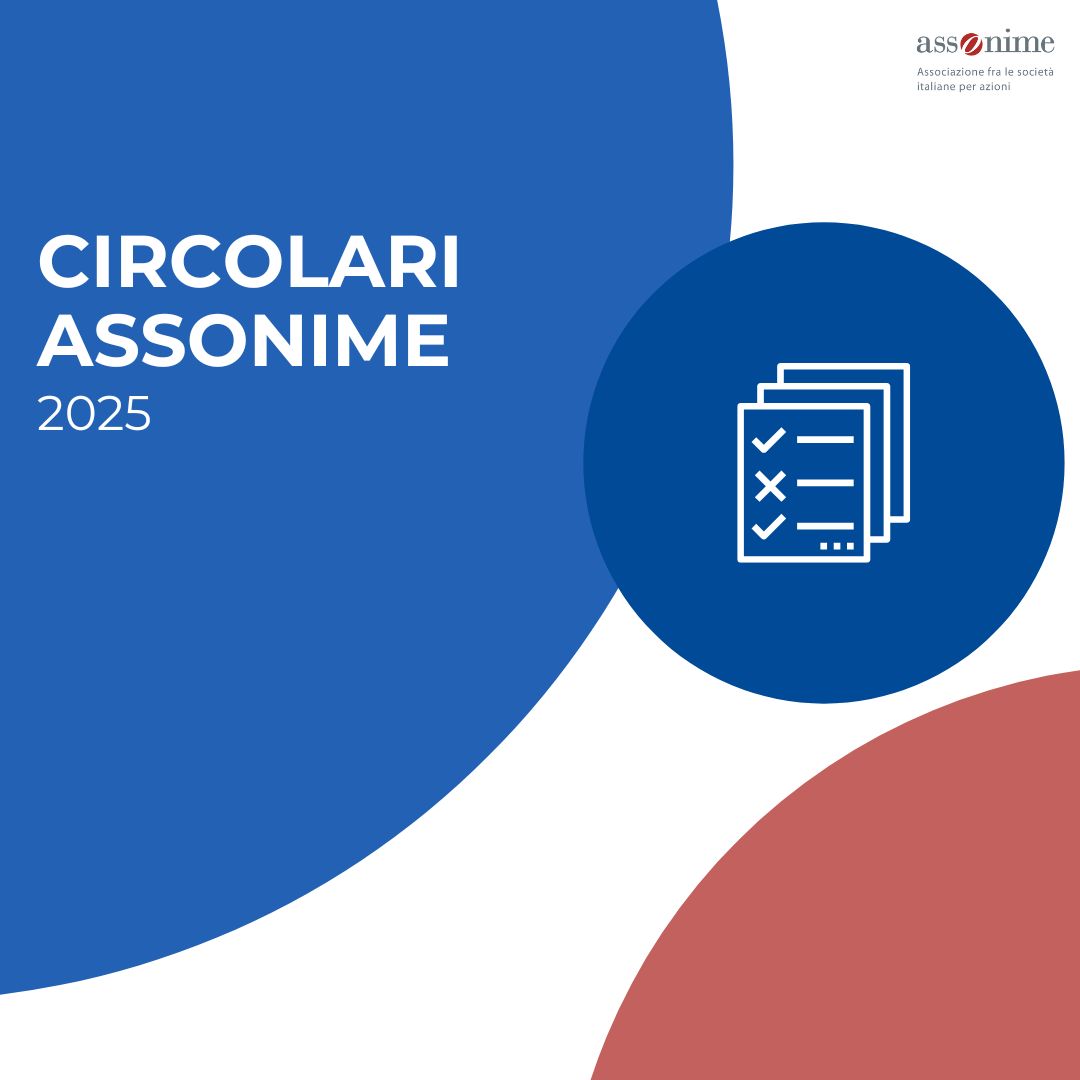 📄 𝐋𝐞 𝐂𝐢𝐫𝐜𝐨𝐥𝐚𝐫𝐢 𝐝𝐢 𝐀𝐬𝐬𝐨𝐧𝐢𝐦𝐞

🔹È disponibile il riepilogo delle circolari pubblicate da <a href="/Assonime/">Assonime</a> nel corso del 2025.

👉 Scopri l’elenco completo: assonime.it/attivita-edito…