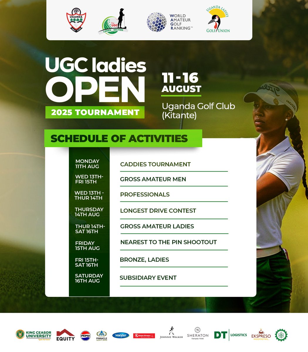 Cathiewabomba's tweet photo. Golf Time ⛳️ 🏌🏾‍♀️ at the @UGCLadiesection Open 2025! 

Join us at @UgandaGolf for an action-packed week! https://t.co/QVAEaqkKmM