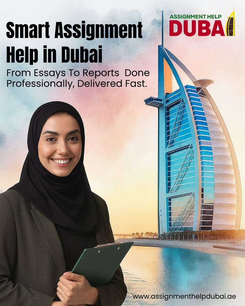 AssignmentDubai's tweet image. Smart Assignment Help in Dubai! Get all your academic work, from essays to reports, done professionally and delivered fast.
Find smart assignment help at: assignmenthelpdubai.ae 
#AssignmentHelpDubai #DubaiStudents #UAEStudents #AcademicSupport #StudentLifeUAE #DubaiUniversity
