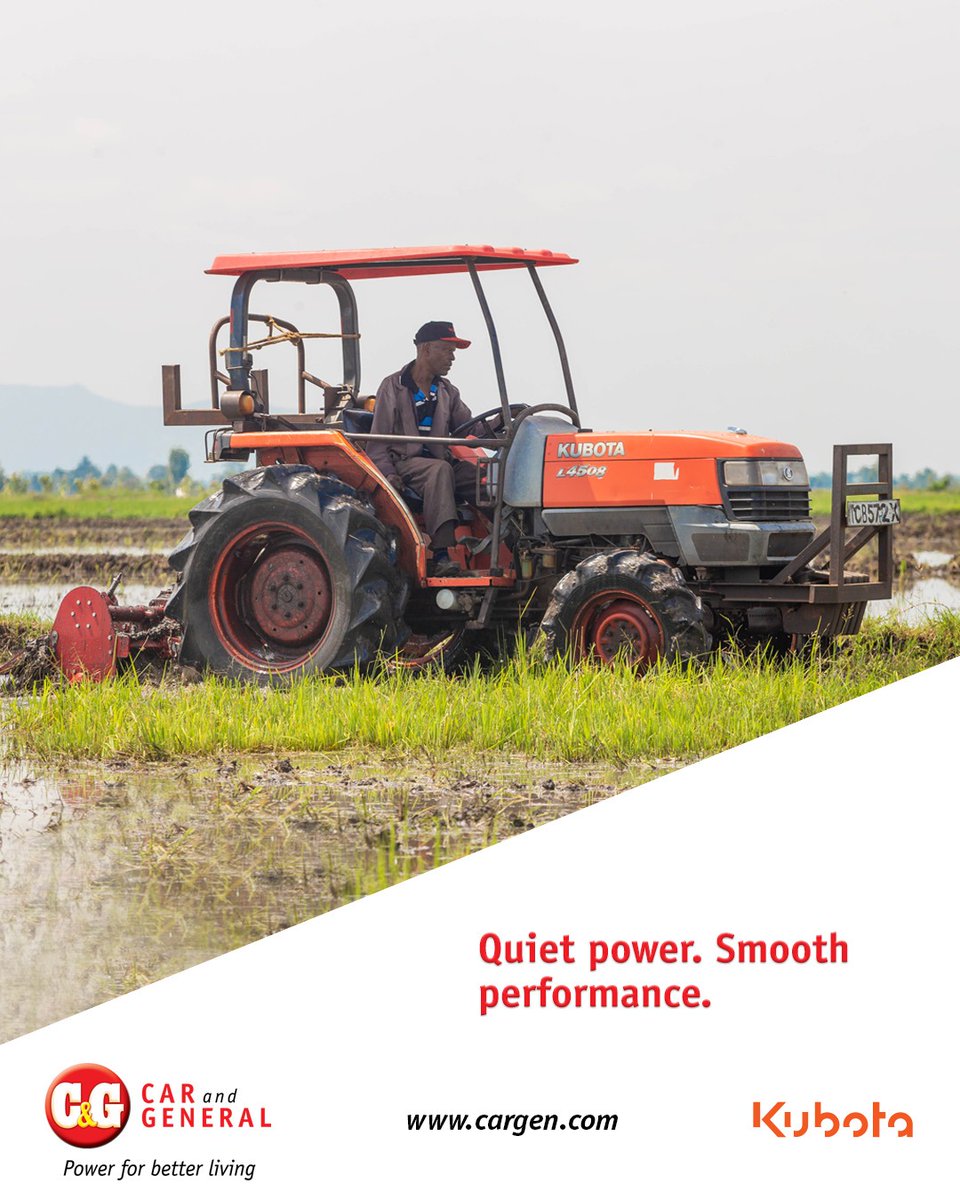 CarandGeneral's tweet image. Kubota Tractors—powerful, quiet &amp;amp; efficient for Kenya’s farms. 

🌾 Low noise, vibration-free, and built for every task. 

📍 Car &amp;amp; General Kenya 

#KubotaKenya #EfficientFarming #KubotaPower