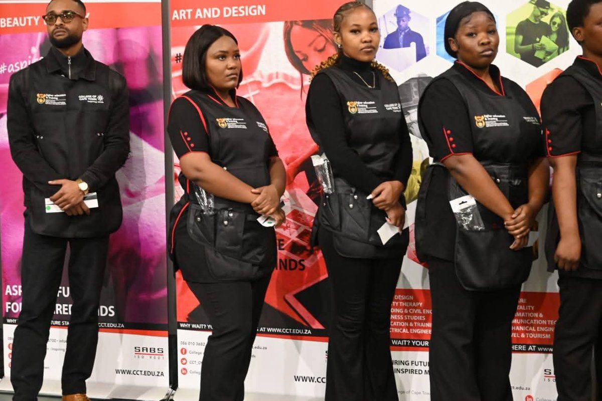 EPWP (@epwpza) on Twitter photo EPWP participants are now qualified hairdressers!
After 3 years of artisan training at @CollegeofCPT, funded by @DPWI_RSA & supported by AgriSETA, they’ve earned their NQF Level 4 Occupational Certificate.
 “This opportunity changed our lives.” – Yolanda Mangathi
#EPWP EPWP participants are now qualified hairdressers!
After 3 years of artisan training at @CollegeofCPT, funded by @DPWI_RSA & supported by AgriSETA, they’ve earned their NQF Level 4 Occupational Certificate.
 “This opportunity changed our lives.” – Yolanda Mangathi
#EPWP