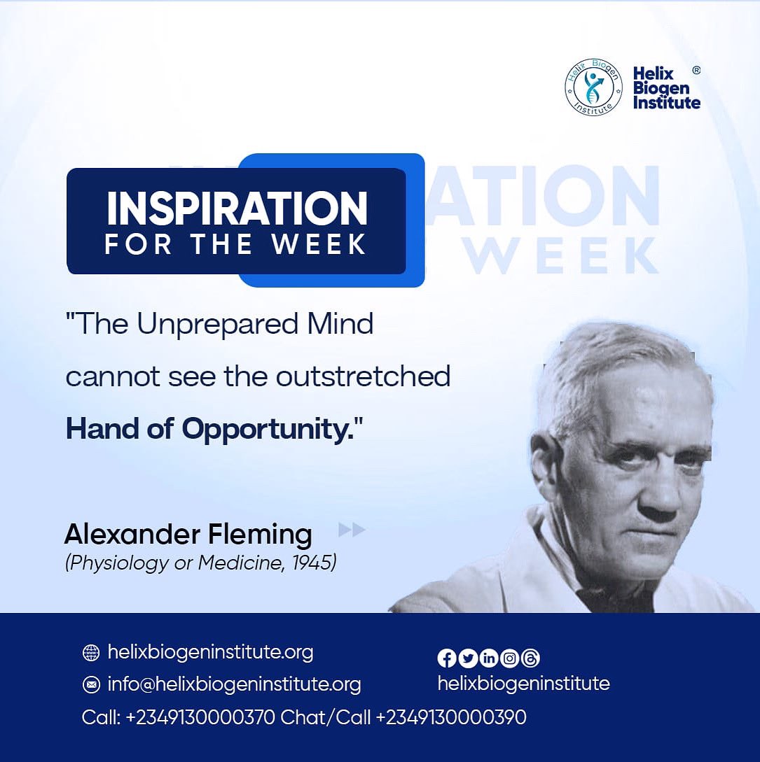 HelixBiogenInst's tweet photo. Preparation meets opportunity! 

Are you ready to seize yours at NABIS’25 this October 16th in Ogbomoso? 

Let’s empower the next generation to drive global impact in biomedical innovation!

#NewWeekInspiration #NABIS25 #NextGenBiomedical #GlobalHealth #InnovationInAfrica https://t.co/OKVGJy7SZT