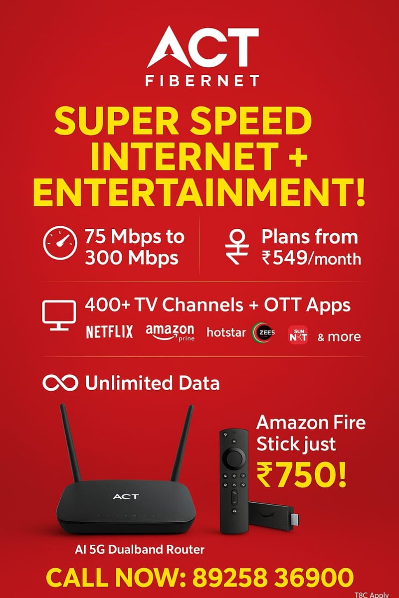 ACT Fibernet Trichy tweet media