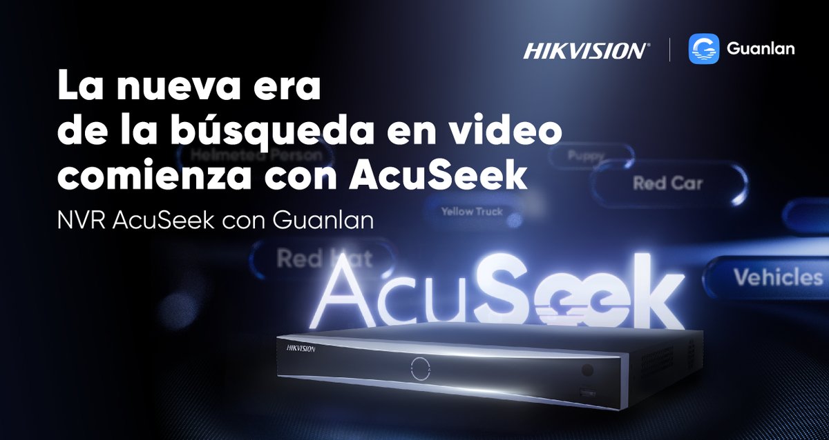 securimport's tweet photo. 🚨🔍 La nueva era de la búsqueda en vídeo
NVR AcuSeek Hikvision con tecnología Guanlan IA 🧠📹
🔎 Búsquedas amplias, instantáneas y precisas
🧩 Escribe lo que quieres encontrar y AcuSeek hace el resto 
📞 Información y asesoría personalizada
Ya disponibles https://t.co/SRbedTNJnQ https://t.co/UEUbOdJKQV