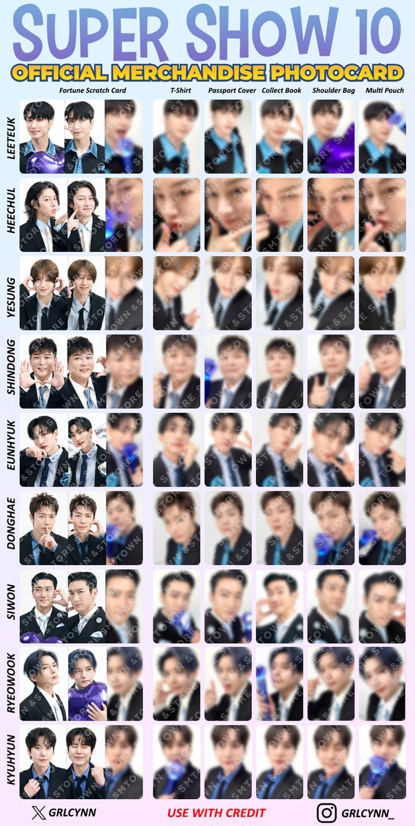 SUPER JUNIOR 20th Anniversary TOUR &lt;SUPER SHOW 10&gt;
OFFICIAL MERCHANDISE PHOTOCARD

슈퍼주니어 #SUPERJUNIOR
#SUPERSHOW #SUPERSHOW10
#20th_Anniversary_TOUR