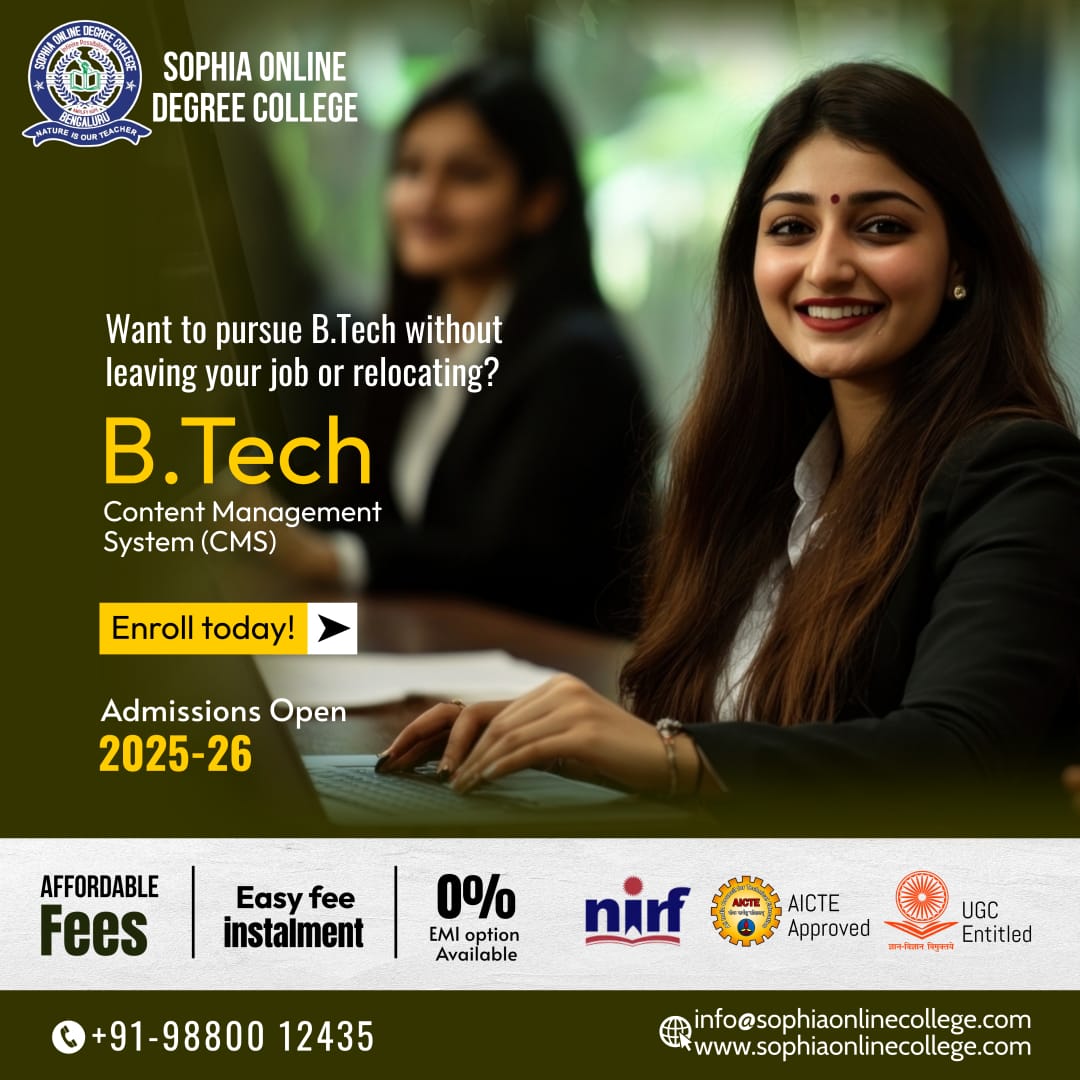 SophiaonlineDeg's tweet image. 🎓 Earn Your B.Tech in CMS Without Quitting Your Job!

Upgrade your skills and career from anywhere with Sophia Online Degree College. 

 📲  wa.me/+91-9880012435
 🌐 sophiaonlinecollege.com

#BTechCMS #OnlineBTech #ContentManagementSystem #BTechDistance