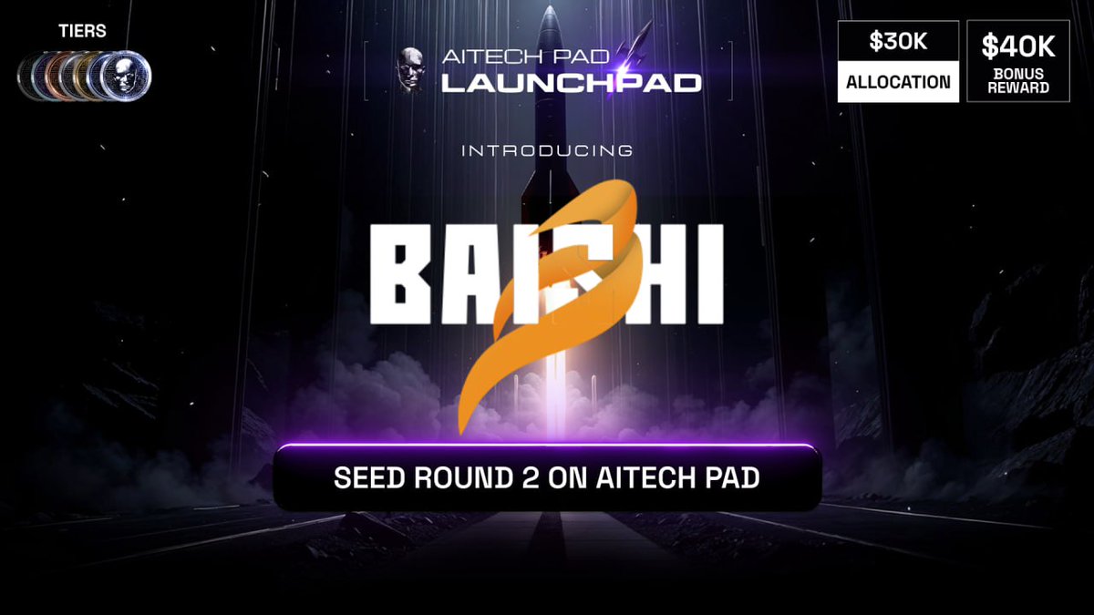 🎮 BAISHI Seed Round 2 — Coming to AITECH Pad!

The AI-powered DataFi platform turning gameplay into income &amp; intelligence is launching its Seed Round 2 Sale on AITECH Pad.

📅 Registrations open at 11AM UTC today

Why investors are watching <a href="/playbaishi/">BAISHI</a>:
• 32K+ beta waitlist &amp;
