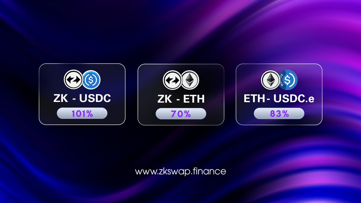 If your LP is sitting in “coming soon” airdrop 💤 or stuck in a silent project’s pool 🤫, give it a better home.

Our @ZKsync pools are live and paying higher APRs 📈.

We build, we ship, you earn 💸.

Add liquidity → zkswap.finance/earn