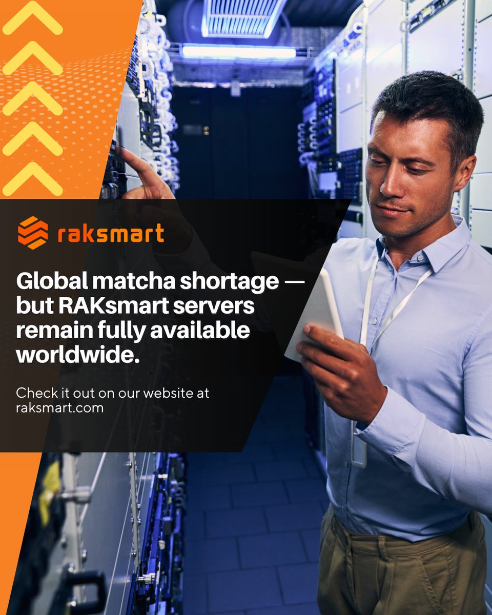 raksmart's tweet image. 🍵 Global matcha shortage?
💻RAKsmart servers are fully stocked worldwide.
📍 North America
📍 Asia
📍 Europe
📍 South America
📍 Oceania
📍 Africa

🔗Check it out now:  billing.raksmart.com/whmcs/aff.php?…

#RAKsmart #GlobalCoverage #AlwaysOnline #WebHosting