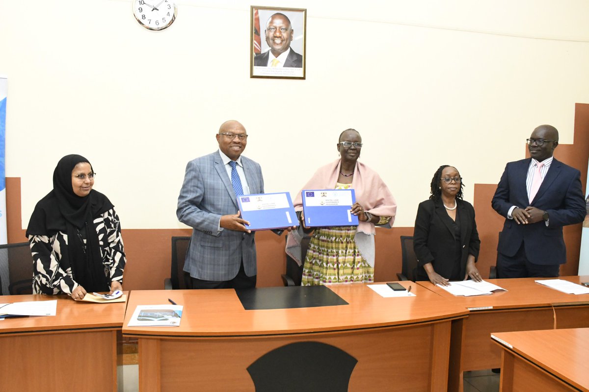 uonbi's tweet photo. HAPPENING NOW: @FAOkenya officially hands over research equipment to @UoNLawFaculty to strengthen Kenya's land governance research. The donation includes laptops, projector, sound system & digital equipment supporting the "Fostering Thought Leadership and Evidence-Led Research for Sustainable Land Governance" project. Representing the VC Prof. Jackson Maalu has called it "an investment in human capital and societal transformation." #LandGovernance @EUinKenya  #UoNpartnerships #weareUoN #Research 
@profodote @kibugy @vcuonbi