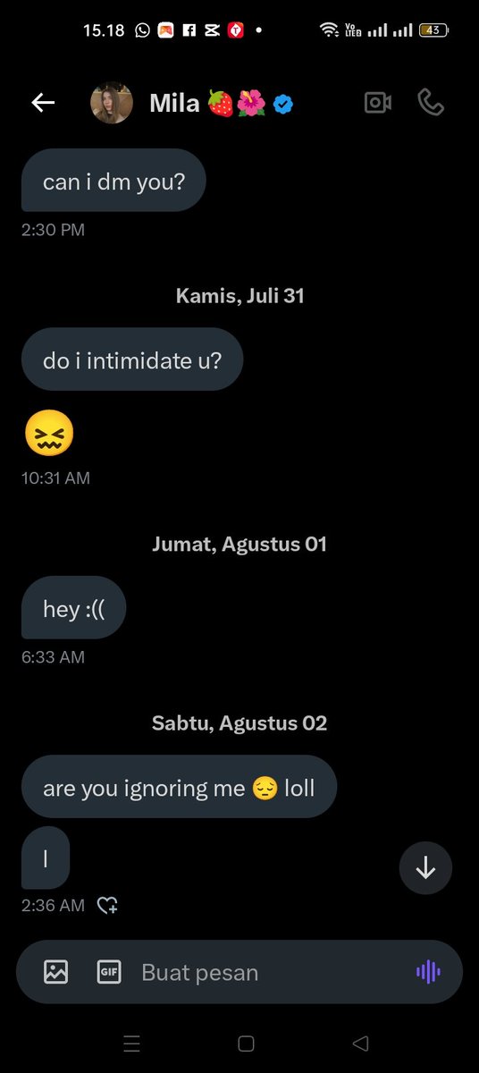 validqsi's tweet image. mila lu ngapain si mil 😭