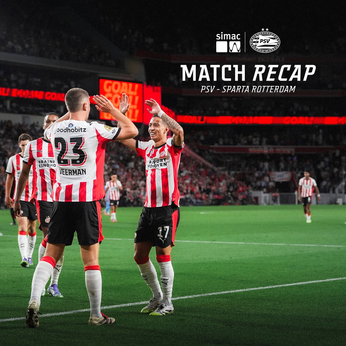 PSV's tweet photo. Your highlight of the game? 🗣️
#PSVSPA