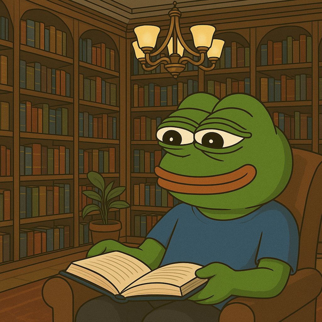 pepenhouse's tweet photo. "Doing our research and building a legacy. Knowledge is power at $PEPENHOUSE. 📚🧠" https://t.co/fKjBN8J2cG