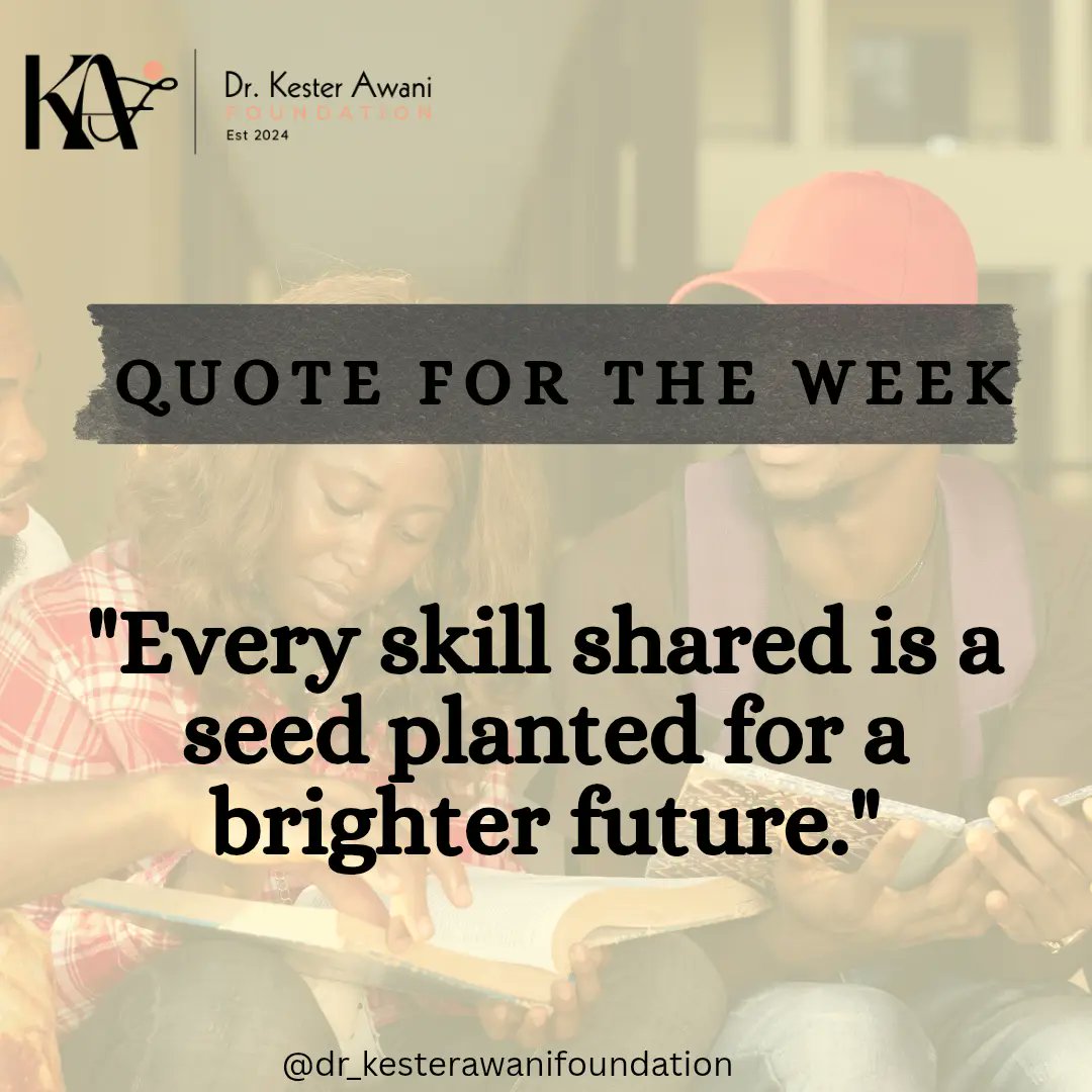 dr_kafoundation's tweet photo. "Skills are seeds of change 🌱 — when we share them, we create a future filled with growth, hope, and opportunity. #Empowerment #SkillForLife #DKAFoundation" https://t.co/IS1FoUF9hZ