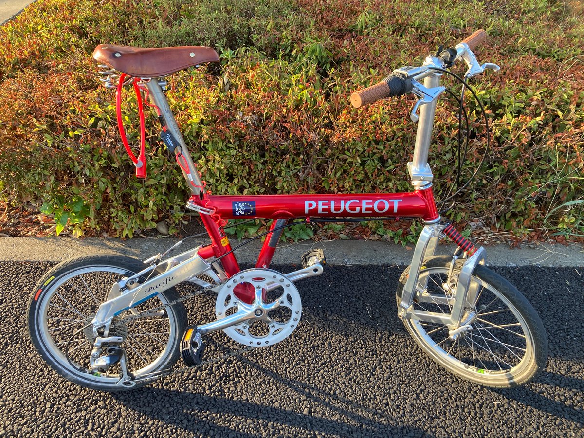 m_sgi's tweet image. I customized my Peugeot.
changed front spring originally black to red.
It looks very nice!
#Birdy