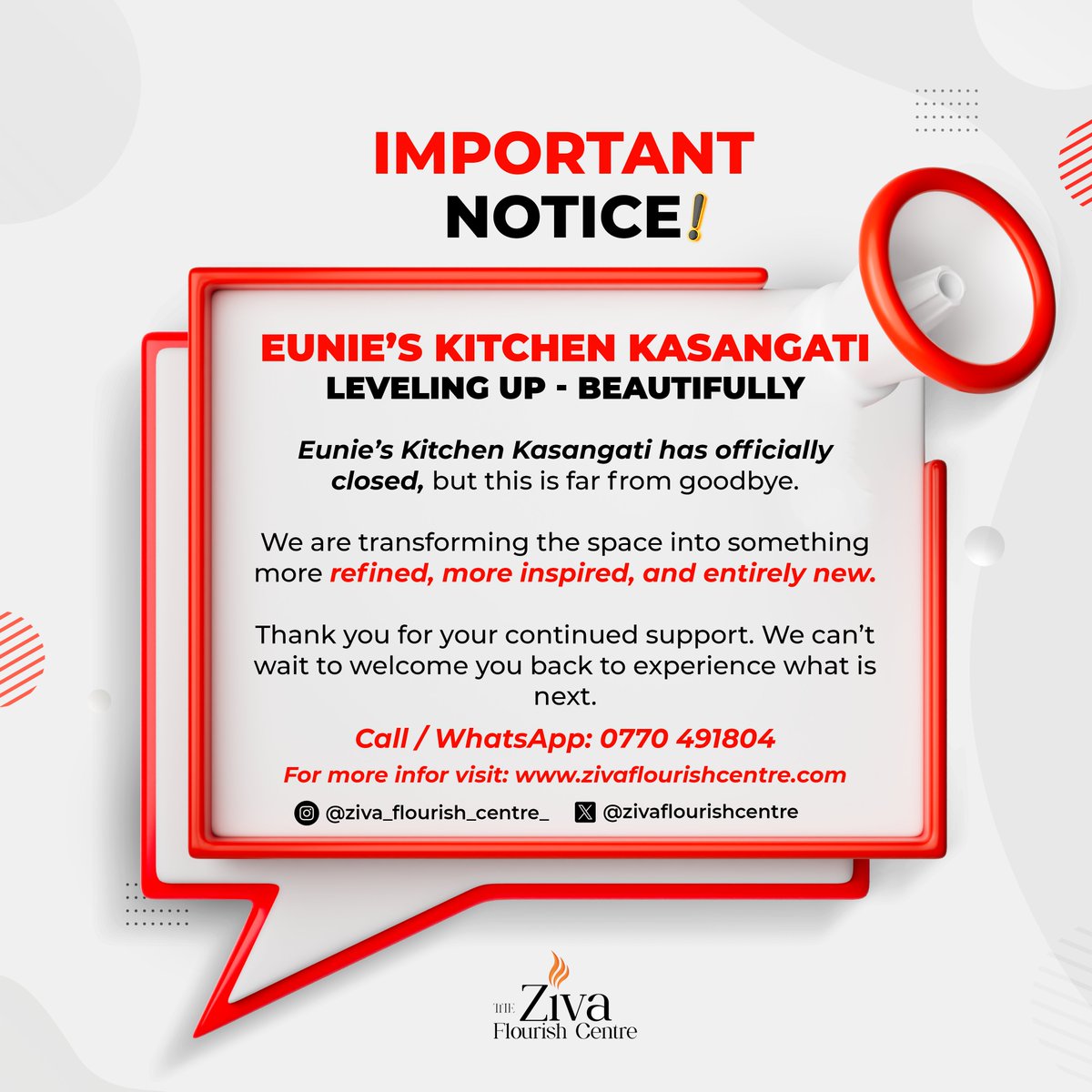 Kasangati — Leveling Up, Beautifully🥰🥰💃

Eunie’s Kitchen Kasangati has officially closed, but this is far from goodbye.

We’re transforming the space into something more refined, more inspired, and entirely new.

Thank you for your continued support. We can’t wait to welcome