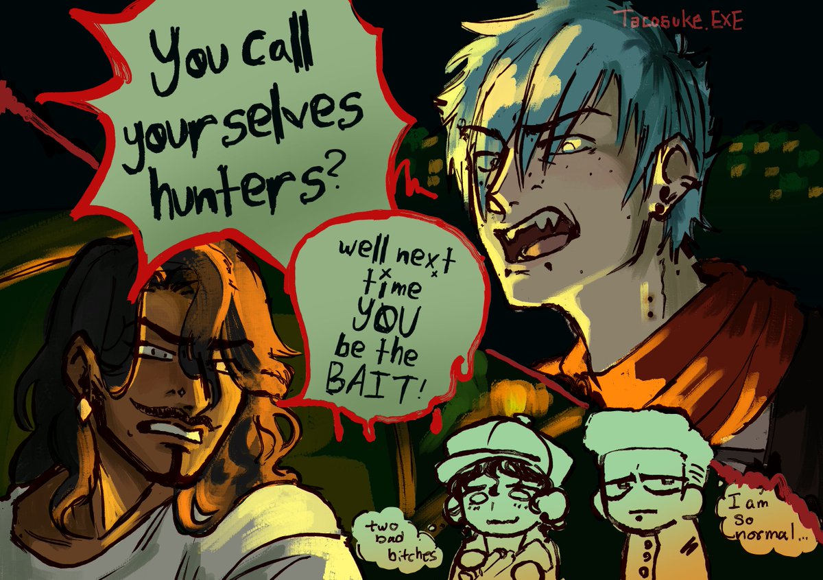 ExeTacosuke's tweet image. "Why don't you just drop dead?"
band au parody of A little less 16 candles, a little more "touch me" 
#jeanloo #amir #dateeverything #johnnysplash #tyrell ( a quick thing for fun ) 1/2