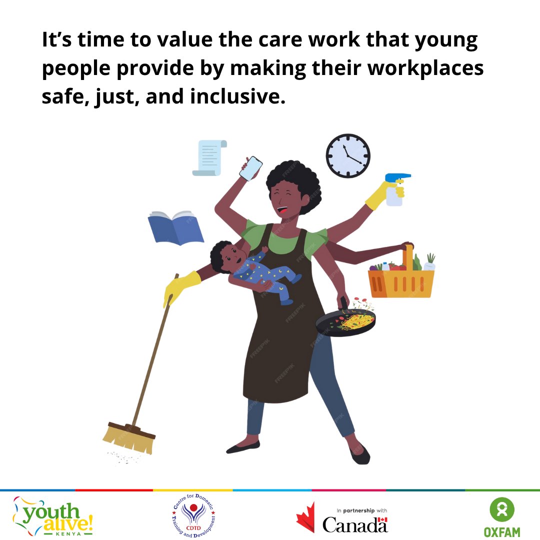 Youth Alive ! Kenya (@youthaliveke) on Twitter photo For the upcoming International Youth Day, let’s champion the value of care work done by young people by ensuring their workplaces are safe, fair, and inclusive—because dignity at work is dignity in life.
#TimeToCare #IYD2025 <a href="/OxfamKE/">Oxfam Kenya</a> <a href="/OxfamCanada/">Oxfam Canada</a> <a href="/GAC_Corporate/">Global Affairs Canada</a> <a href="/CDTD_/">Centre for Domestic Training and Development</a> For the upcoming International Youth Day, let’s champion the value of care work done by young people by ensuring their workplaces are safe, fair, and inclusive—because dignity at work is dignity in life.
#TimeToCare #IYD2025 <a href="/OxfamKE/">Oxfam Kenya</a> <a href="/OxfamCanada/">Oxfam Canada</a> <a href="/GAC_Corporate/">Global Affairs Canada</a> <a href="/CDTD_/">Centre for Domestic Training and Development</a>