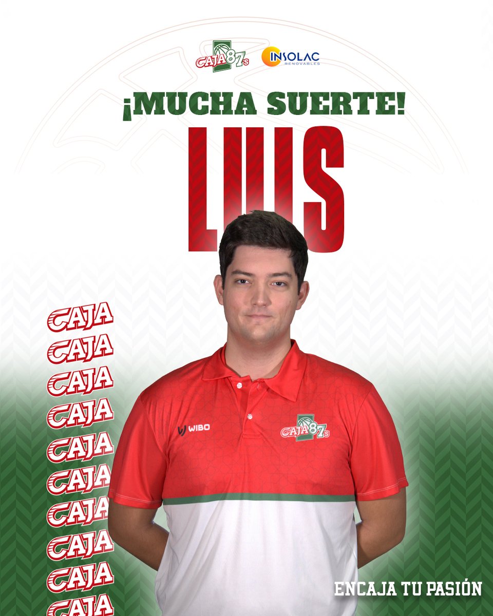 caja87basket's tweet photo. El Caja 87 y su delegado Luis Flores separan sus caminos. 

Desde el club deseamos lo mejor para Luis en sus próximos destinos profesionales, y el agradecimiento por su esfuerzo y dedicación en el día a día del club en su primer año de vida. 

¡Gracias por todo Luis! https://t.co/ICrOkuOt2B