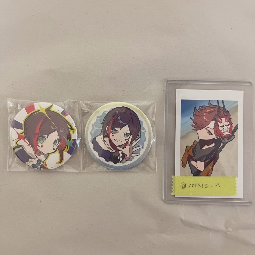 rrraio_n's tweet photo. 【交換】CRフェス 🦝 缶バッジ チェキ カード

譲：画像
♥️♠️ 🐹 🐕🍊 🦷 🐼 🐱 🅾️🅱️🅾️ y/y 🐶🐾 🍣🌙 🧣 🤍🖤 🐰🧚‍♂️ 🥩
求：👹＞👼＞＞☠＞定価＋送料

カードはチェキとの交換
当日現地交換＞郵送
お気軽にお声掛けください🌱 https://t.co/KUlY0AVduW
