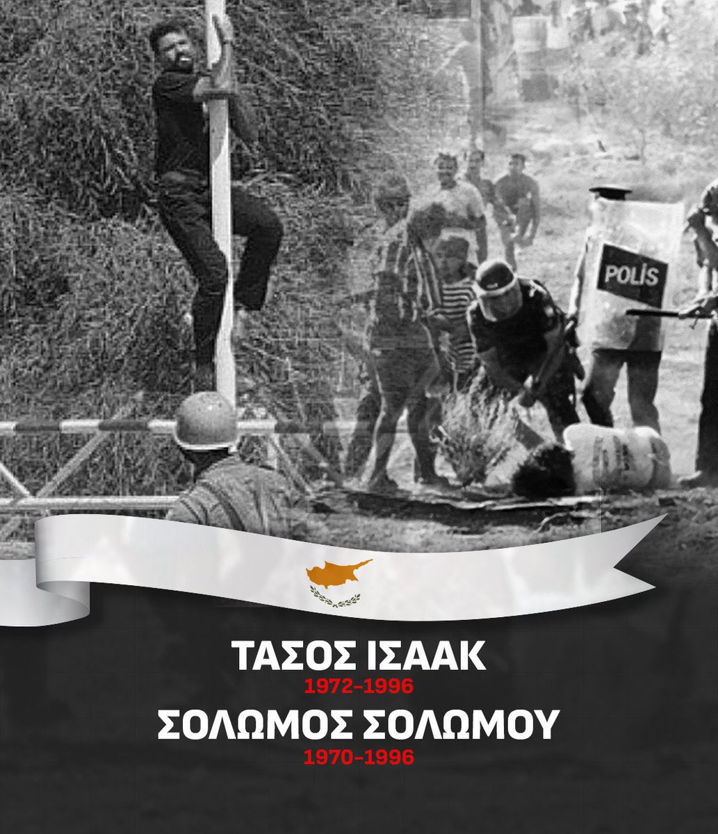 DonConsclavios's tweet photo. 29 χρόνια από την εν ψυχρώ δολοφονία του #ΤάσοςΙσαάκ και του #ΣολωμόςΣολωμού.
Οι σφαίρες και τα συρματοπλέγματα δεν σβήνουν την αλήθεια.
Δικαιοσύνη για την Κύπρο.
#Cyprus #Justice #Freedom #NeverForget #Isaak #Solomou #29Years #EOKA #Βαρώσια #Αμμόχωστος https://t.co/G9cFiZHtza