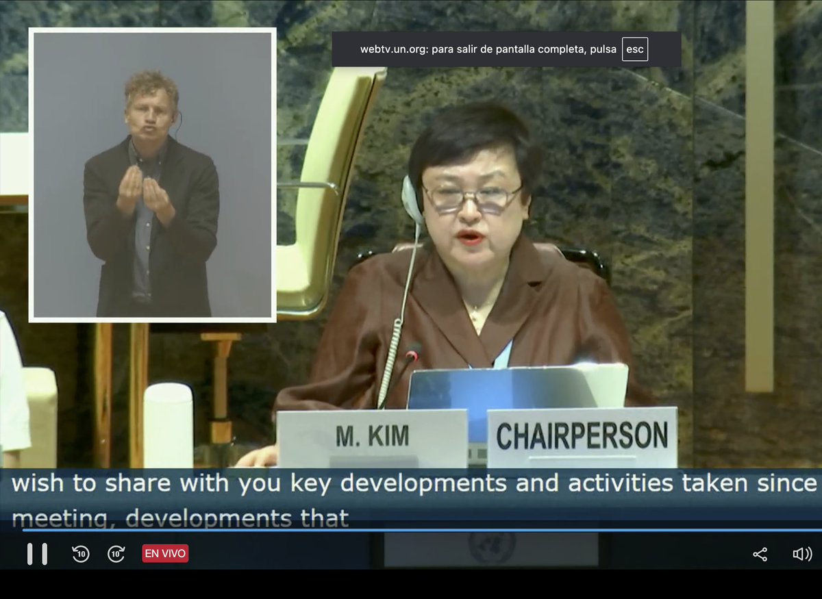 En este momento se lleva a cabo la sesión inaugural de la 33a sesión del Comité sobre los Derecjhos de las Personas con Discapacidad en el Palais du Nations en Gineba, Suiza