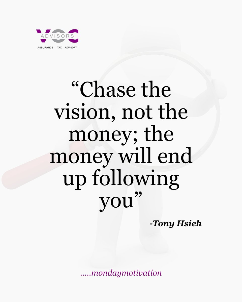 VOC_advisors's tweet photo. #Mondaymotivation #VOCAdvisors #chasedreams https://t.co/dpuukCcBst