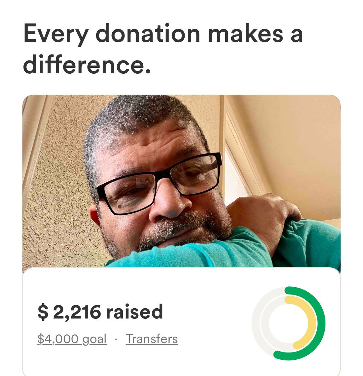 Sprained ankle, but life goes on, w/an Ace bandage.
I’m at 55% of my #GoFundMe to help w/medical costs &amp; bills while I deal w/ #prostatecancer, thanks to my donors.
If unable to donate now, please pass this along to others in our community. Thanks.
gofund.me/65039edb