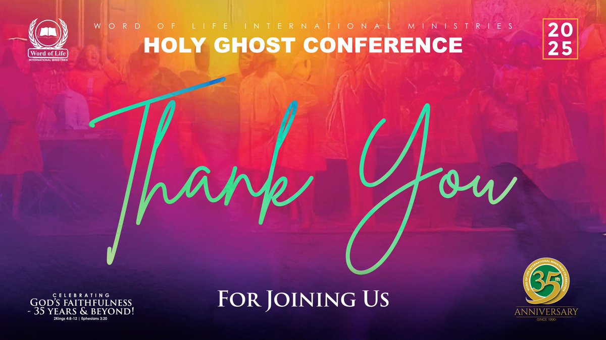 Thank You #wolim Family!
Your prayers, service &amp; presence made this a truly life-changing gathering.
A special &amp; heartfelt thanks to our Senior Pastors &amp; Founders #DrGShana &amp; #PastorMBShana whose dedication have carried #wolim through 35 impactful years.
The best is yet to come!