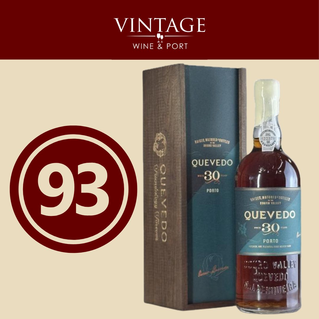 🍷30 Years in the making, 93 Points of pure delight - Quevedo 30 year old white Port

📣 “It just doesn't seem to want to let go on the finish. You have to beg, plead and wheedle. Then, what the heck, have another sip. It's a beauty.”  (Wine Advocate)

 🛒 vintagewineandport.co.uk/products/Queve…