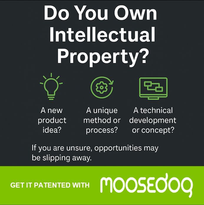🚨 What risks are hiding in your innovation?
Protecting your ideas doesn’t have to be expensive.
👉 Learn how: linkedin.com/company/moosed… 
#getitpatented #MoosedogIPR