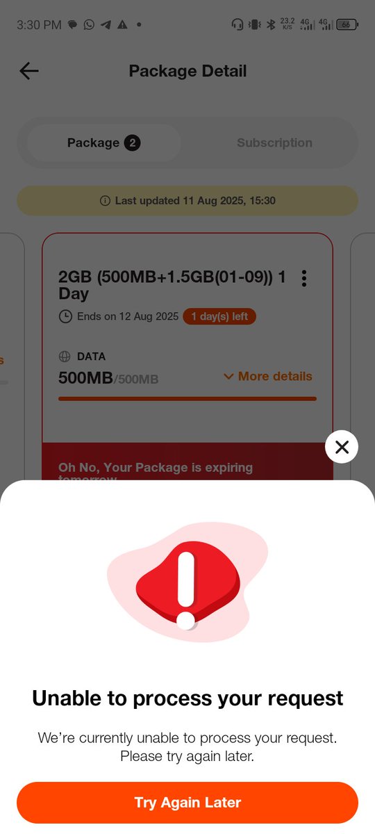 chuwyypi's tweet photo. @triindonesia min ini mau batalin nih paket kok gabisa2 dah, mana pulsa udah kesedot 😫😫 https://t.co/ieK1XQp0Ik