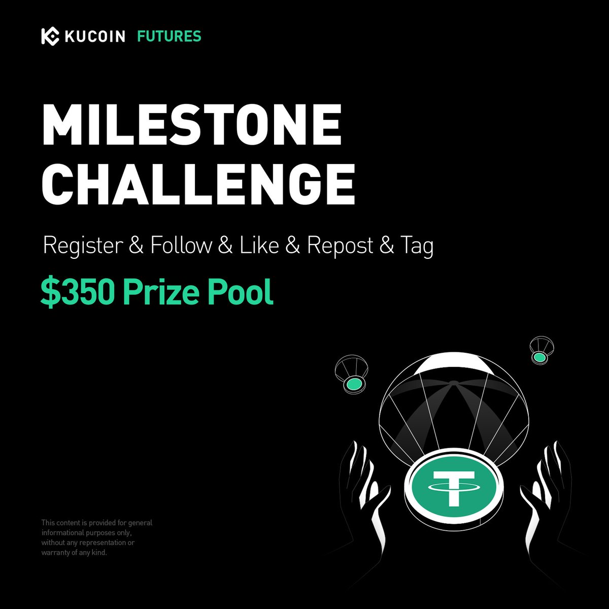 KuCoin Futures โก๏ธ (@kucoinfutures) on Twitter photo ๐จ Road to 60K Followers โ August Challenge
Weโre racing to 60K and giving away $350!
๐ Prize Pool: $350
Milestones:
๐ 57K โ $50 ร 2 winners
๐ 59K โ $100 ร 1 winner
๐ 60K โ $150 ร 1 winner
๐ How to Join:
1๏ธโฃ Follow <a href="/KuCoinFutures/">KuCoin Futures โก๏ธ</a>
2๏ธโฃ Like, RT & Tag 3 friends ๐จ Road to 60K Followers โ August Challenge
Weโre racing to 60K and giving away $350!
๐ Prize Pool: $350
Milestones:
๐ 57K โ $50 ร 2 winners
๐ 59K โ $100 ร 1 winner
๐ 60K โ $150 ร 1 winner
๐ How to Join:
1๏ธโฃ Follow <a href="/KuCoinFutures/">KuCoin Futures โก๏ธ</a>
2๏ธโฃ Like, RT & Tag 3 friends