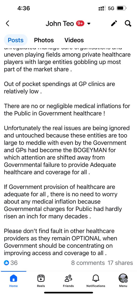 johnteobh's tweet photo. Cause of Medical inflation not GPs , There are no medical inflation in Government Facilities. 
Pls increase coverage and focus on Real cause not imaginary ones 😓
@anwaribrahim @DrDzul @FuziahSalleh99 @KKMPutrajaya @KPDN_HQ https://t.co/Jx4xpLStPy