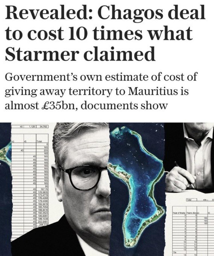 While Rachel Reeves increases your taxes to pay for her failure, Keir Starmer enables tax cuts in Mauritius.

When Labour negotiates, Britain loses. It's as simple as that.

Story in the <a href="/Telegraph/">The Telegraph</a> 👇🏻