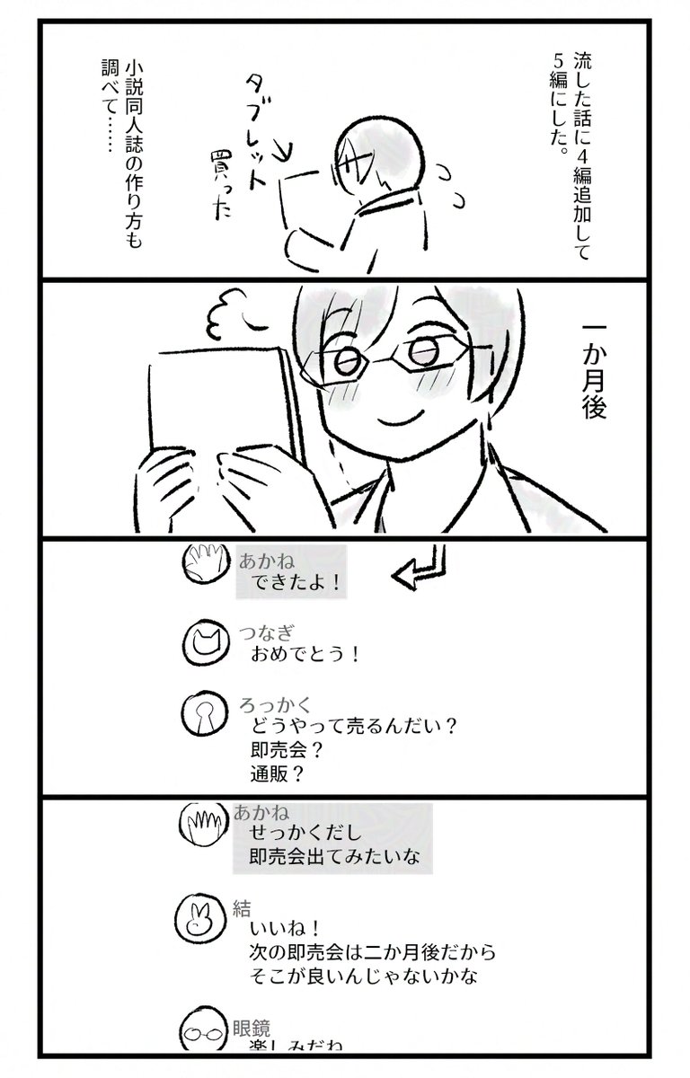 きっこうさんが小説を書いた話
続く 
