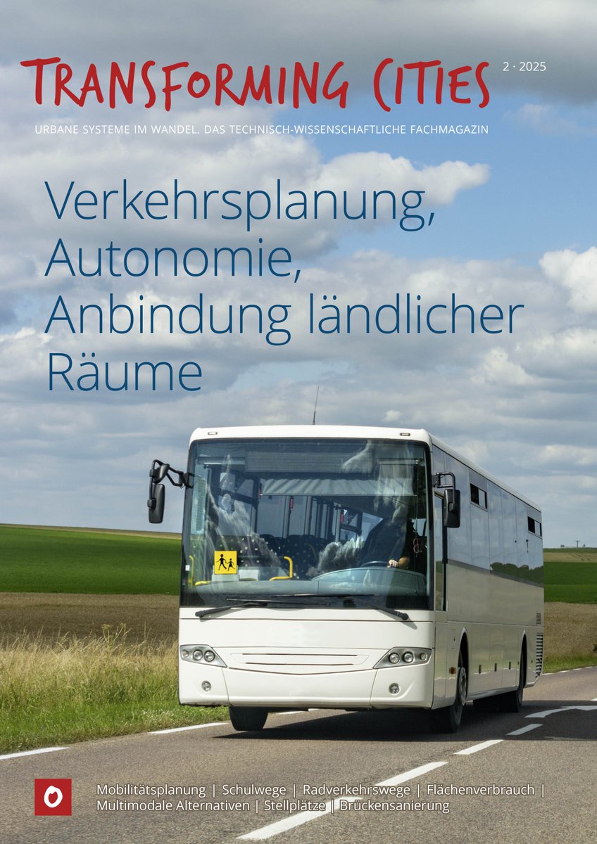 Die neue Ausgabe unserer #Zeitschrift "Transforming Cities" Heft 10/2 (2025) ist da! Thema "Verkehrsplanung, Autonomie, Anbindung ländlicher Räume". Mehr dazu hier 👇
elibrary.narr.digital/journal/tc/202…

#expertverlag #Stadtplanung #Infrastruktur #Mobilität #TransformingCities