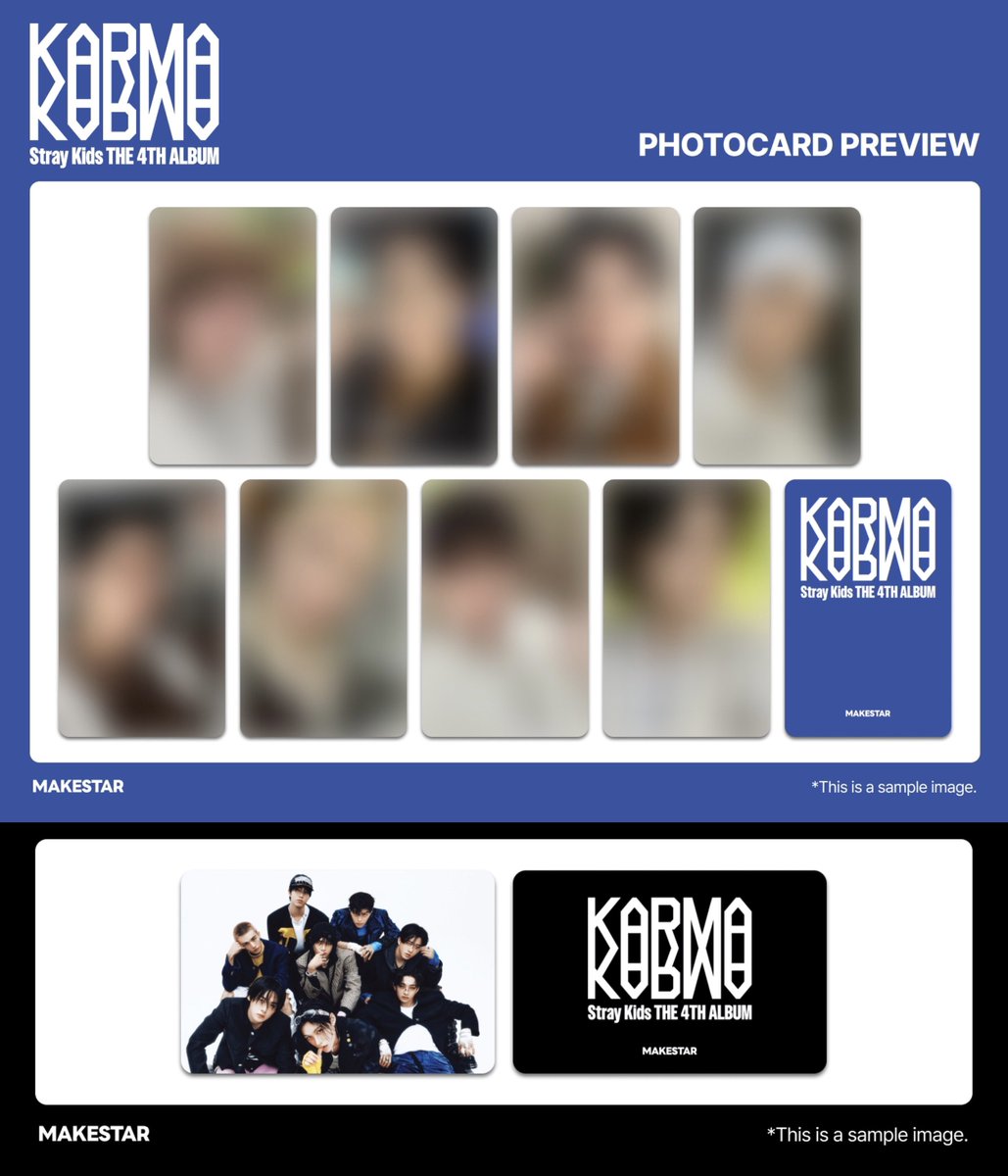 Stray Kids 'KARMA'💙 店舗特典ビジュ出ました📣 ① Everline ②