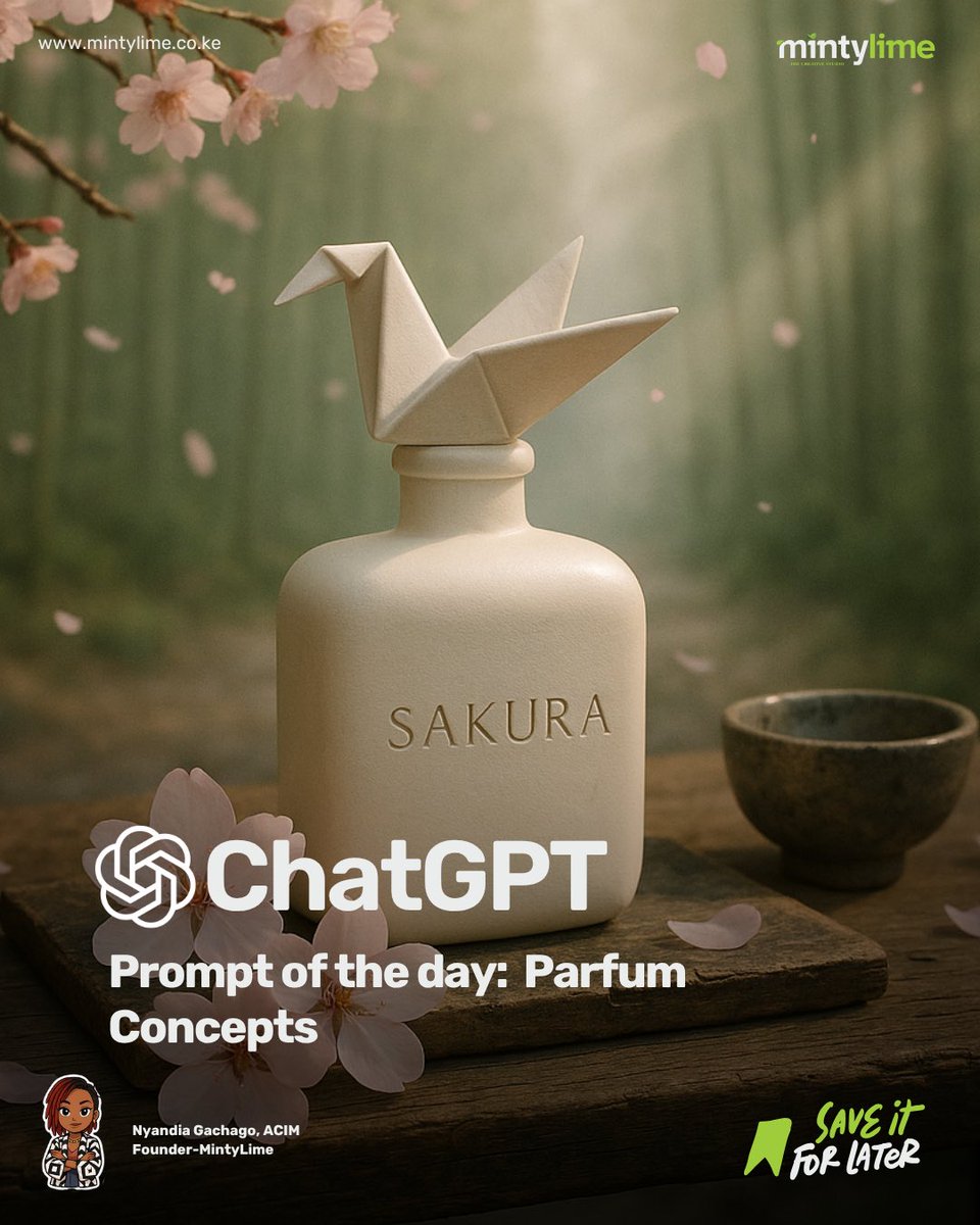 Nyandia_G's tweet image. From idea to full-blown luxury perfume concept in hours.
AI isn’t replacing creativity—it’s amplifying it.
Which one’s your scent? 🌸💨
#AICreative #PerfumeDesign #DigitalLuxury